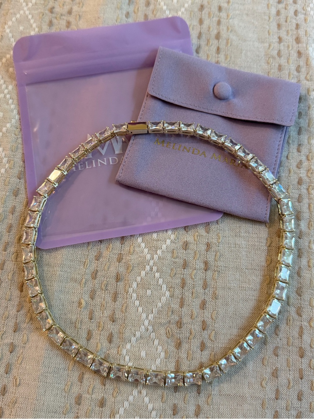 MELINDA is MARIA | Grand Slam Tennis 16” Necklace - Gold - Picture 3 of 9
